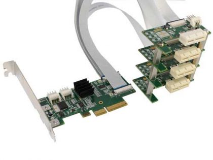 x4 PCI Express 4-Way Splitter