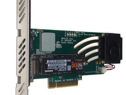 PCI Express Gen 3 Carrier Board for up to 2 M.2 PCIe SSD modules