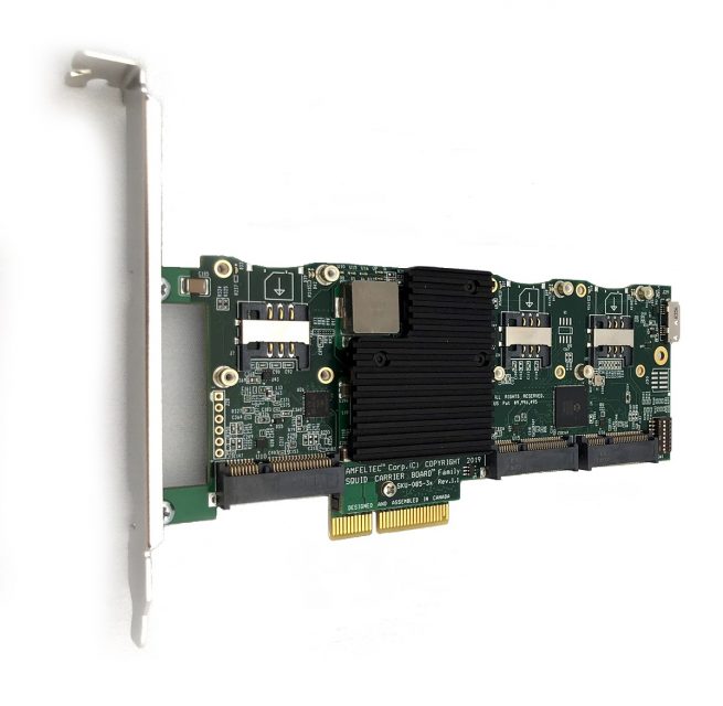 Gen 3 PCI Express Carrier Board for 6 MiniPCI express modules SQUID