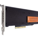 x8 PCI Express Gen 3 SSD board (top, low-profile bracket)